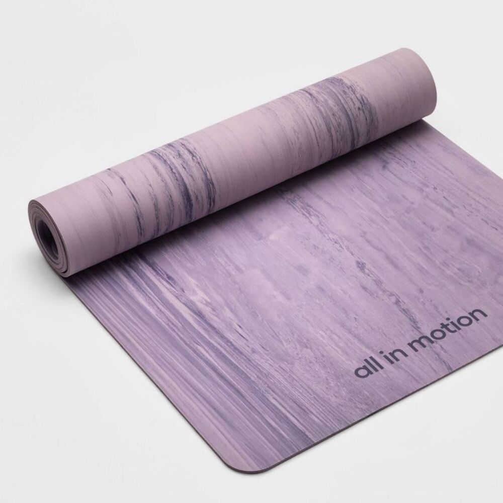 All in Motion - Natural Rubber Yoga Mat 5mm Violet - All in Motion Violet